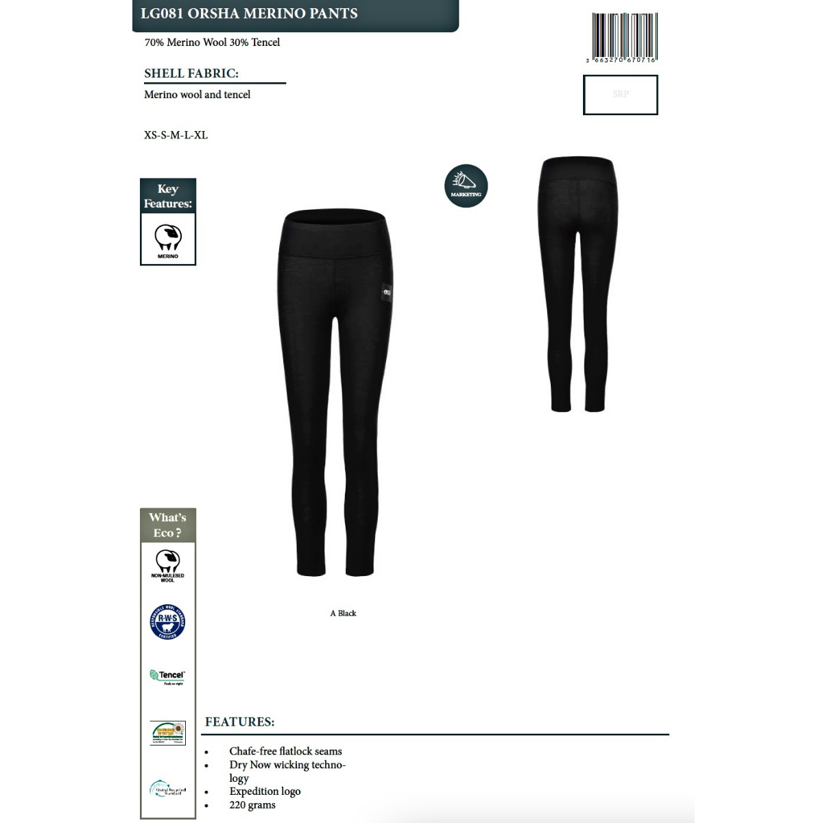 ORSHA MERINO PANTS
