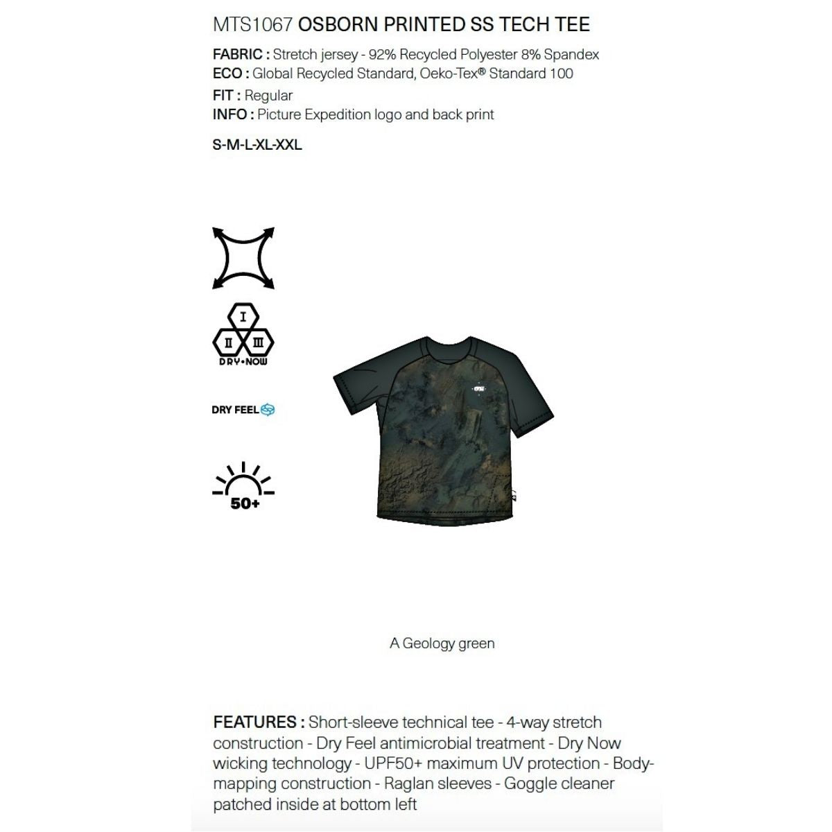 OSBORN PRINTED SS TECH TEE