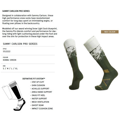 SAMMY CARLSON PRO SERIES SNOW SOCKS