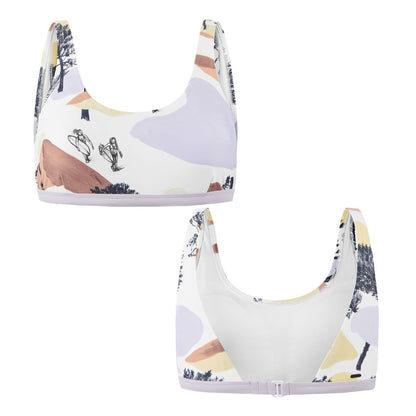 CLOVE PRINTED BRALETTE TOP