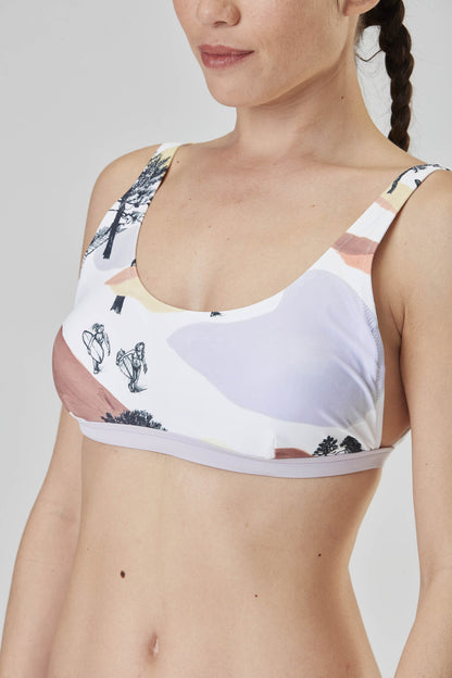 CLOVE PRINTED BRALETTE TOP
