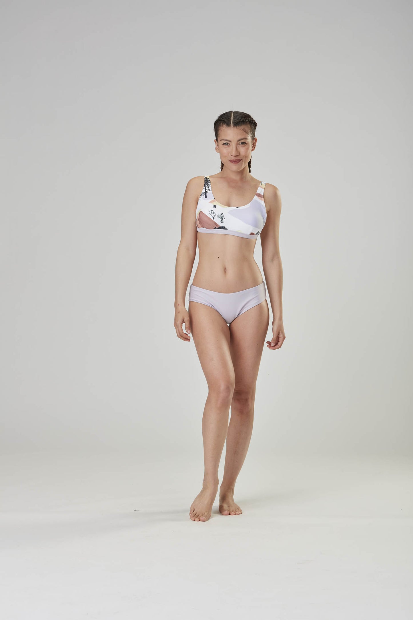CLOVE PRINTED BRALETTE TOP