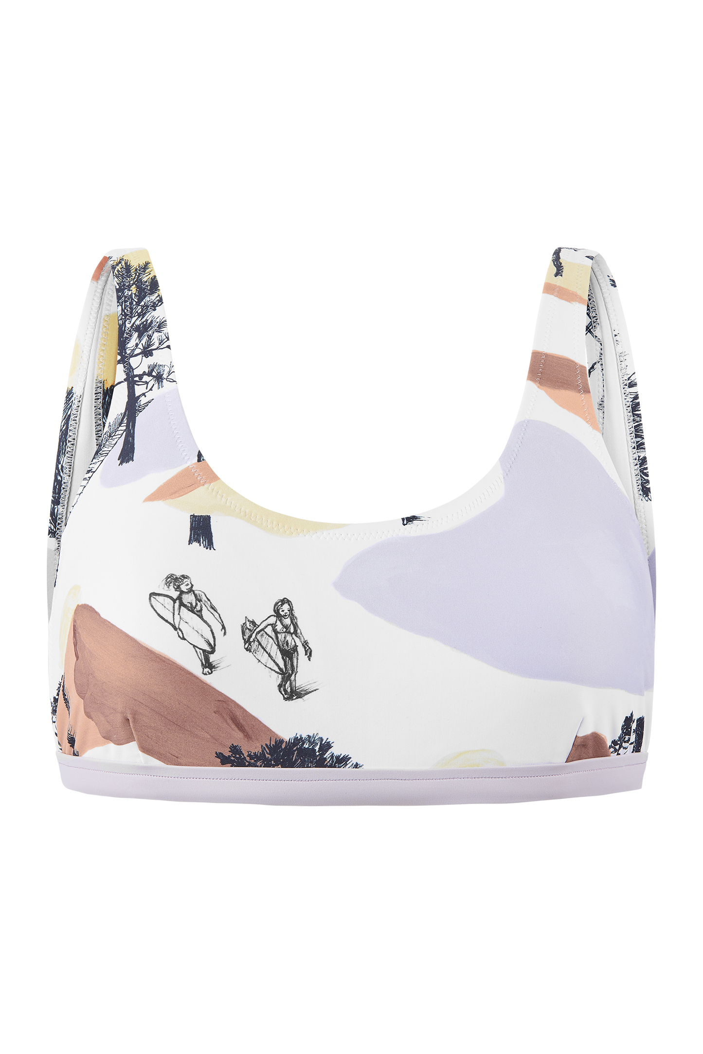 CLOVE PRINTED BRALETTE TOP