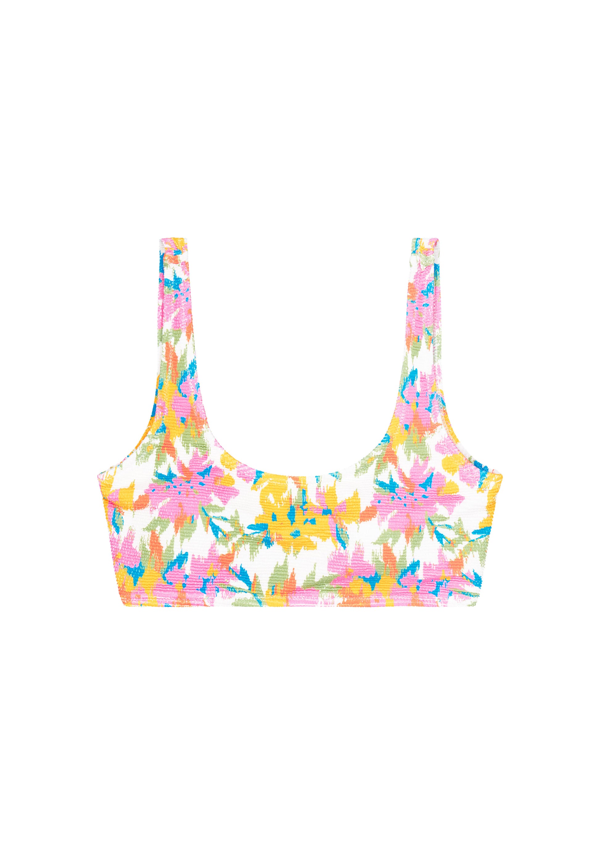 WAHINE PRINTED BRALETTE TOP