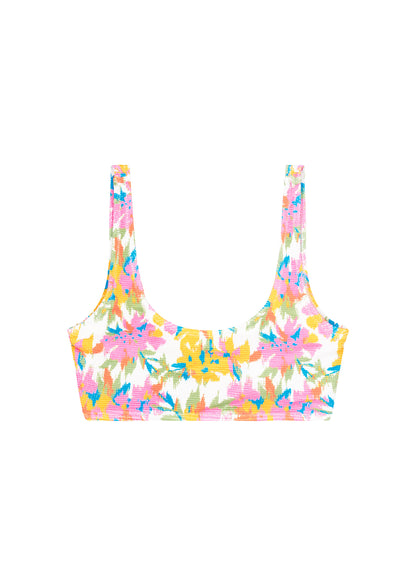 WAHINE PRINTED BRALETTE TOP