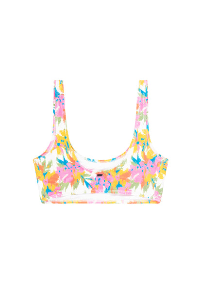 WAHINE PRINTED BRALETTE TOP