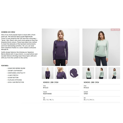 WOMENS 200 CREW