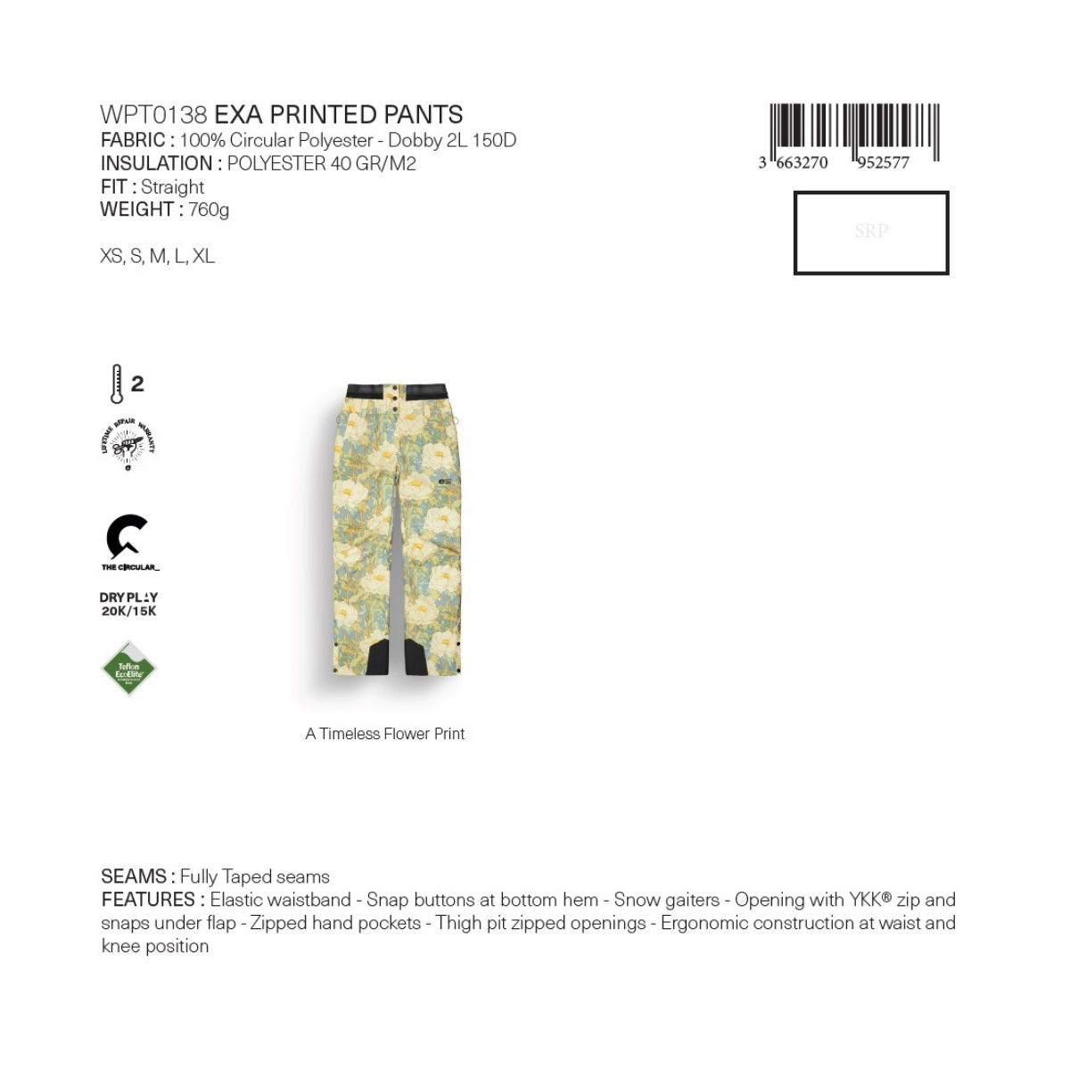 25FW EXA PRINTED PANTS