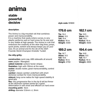 anima 182cm