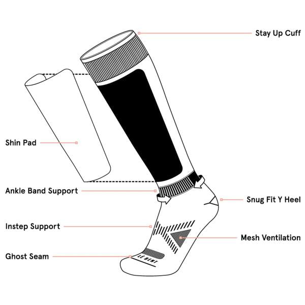 CORE GLACIER ULTRA LIGHT SNOW SOCK ARUBA BLUE