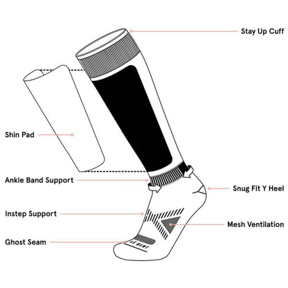 CORE GLACIER ULTRA LIGHT SNOW SOCK ARUBA BLUE