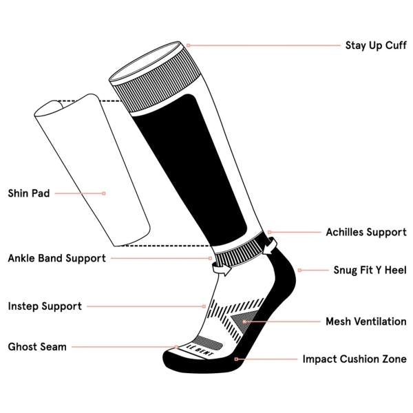 PIXEL LIGHT SNOW SOCK DAZZLING BLUE