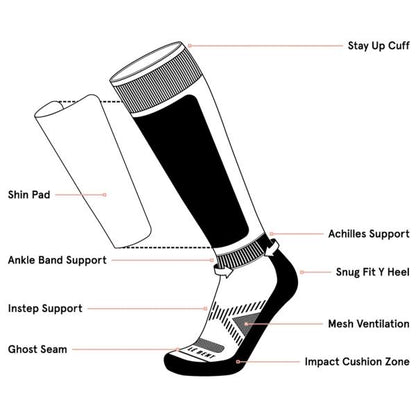 PIXEL LIGHT SNOW SOCK DAZZLING BLUE