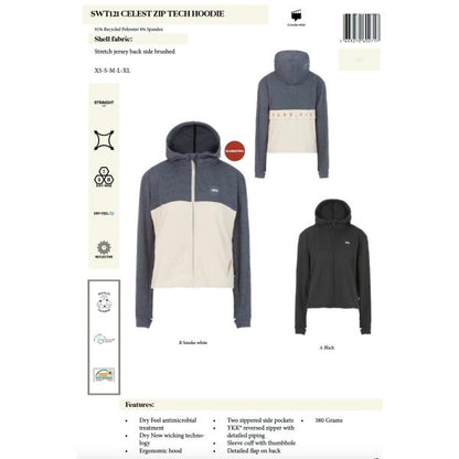 CELEST ZIP TECH HOODIE